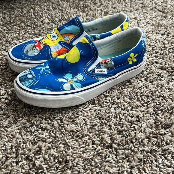Vans Spongebob Slip-On Shoes W7 - Picture 3 of 8